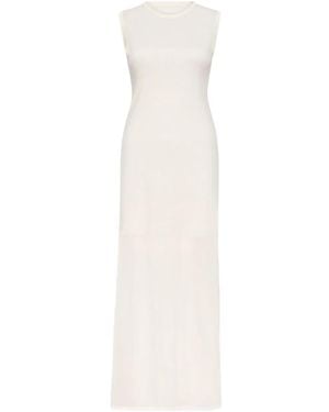 Loulou de Saison Philae Side-Vents Midi Dress - White