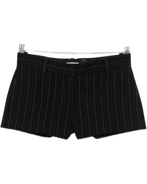 Isabel Marant Pinstriped Shorts - Black