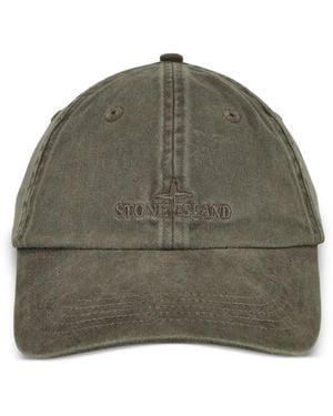Stone Island Gorra con logo bordado - Verde