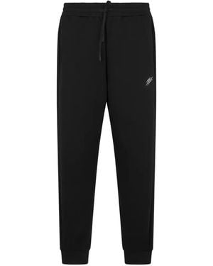 Philipp Plein Chrome Scratch Track Trousers - Black