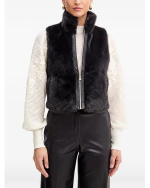 Morgan Jacke Aus Faux Fur - Schwarz