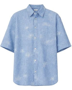 Isabel Marant Tabilio Short-Sleeve Shirt - Blue