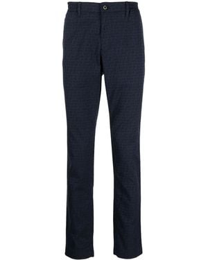 MASTER BUNNY EDITION Logo-Print Water-Repellent Pants - Blue