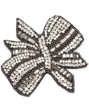 Dice Kayek Bow Brooch - Metallic
