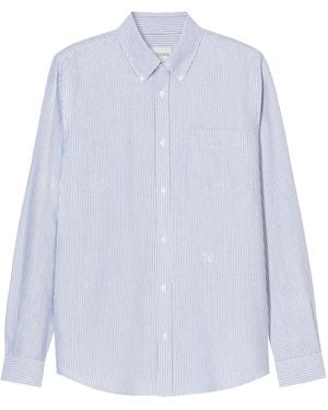 Closed Striped Button-Down Shirt - White
