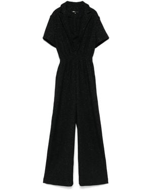 Maje Tweed Jumpsuit - Black