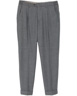 Alpha Industries Pleated-Front Cuffed Pants - Gray