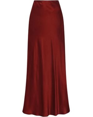 Rosetta Getty Bias Maxi Skirt - Red