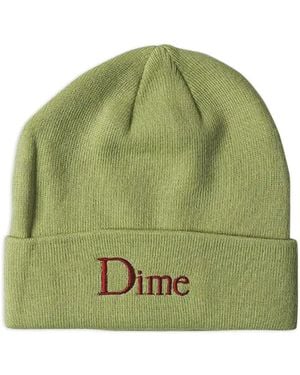 Dime Logo-Embroidered Beanie - Green