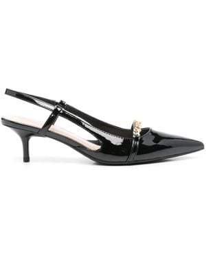 Pinko 'Gloria' Patent Leather Slingbacks - Black