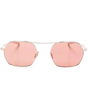 Garrett Leight Ryders Geometric-Frame Sunglasses - Pink