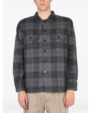 Universal Works Buttoned Plaid Shirt - Grey
