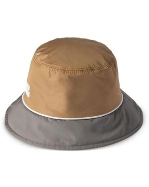 Miu Miu Logo-Patch Bucket Hat - Brown