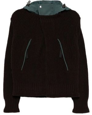 Sacai Zweilagiger Pullover - Schwarz