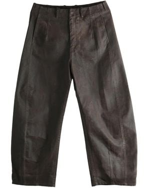 Omar Afridi Pleated Trousers - Grey