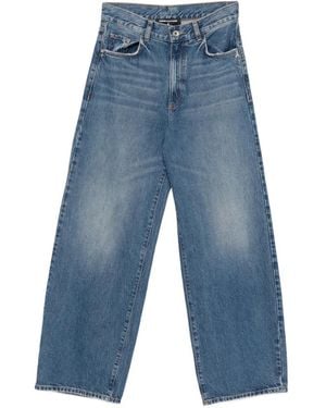 Patrizia Pepe Low-Waisted Straight-Leg Jeans - Blue