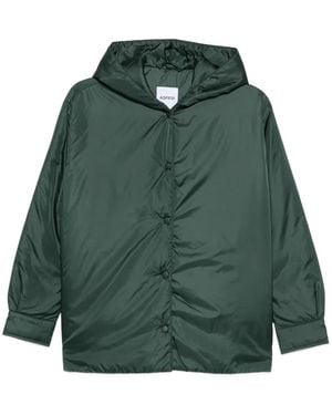 Aspesi Beth Hooded Buttoned Jacket - Green
