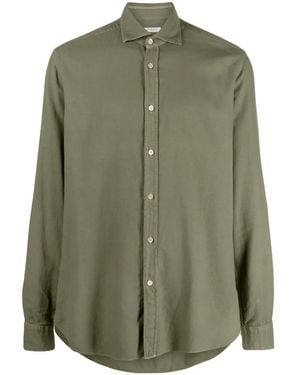 Boglioli Long-Sleeve Buttoned Shirt - Green