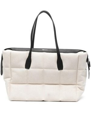 VEE COLLECTIVE Large Tela Quilted Shoulder Bag - Natural