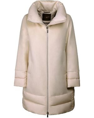 Moorer Wattierter Soraya Mantel - Natur