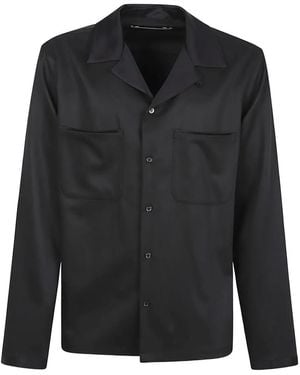 Golden Goose Shirt With Satin Details - Black