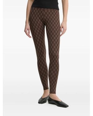 By Malene Birger Legging Polene À Motif Monogrammé - Marron