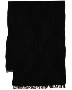 Y's Yohji Yamamoto Sciarpa Con Frange - Nero