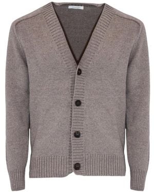 Cruciani Gerippter Cardigan Mit Knopfverschluss - Grau