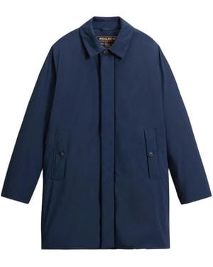 Woolrich Abrigo Cloud Lamar Con Botones - Azul