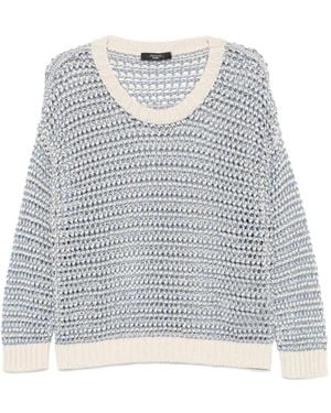 Weekend by Maxmara Donirika Open-Knit Jumper - Grey