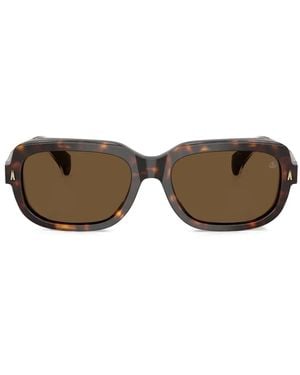 Moncler Logo-Print Sunglasses - Brown