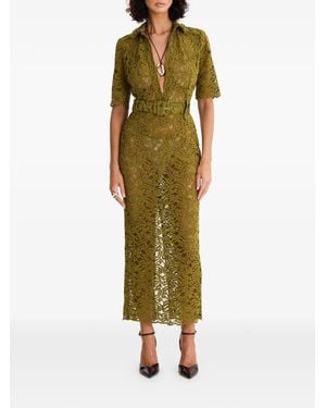 MOOS STUDIO Vestido midi Tropical Sinner - Verde