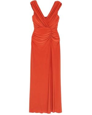 Amsale Satin Jersey Dress - Red