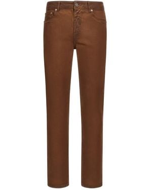 Roberto Cavalli Jeans aus Baumwollstretch - Braun
