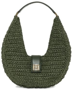 Anine Bing Monogram Lou Tote Bag - Green