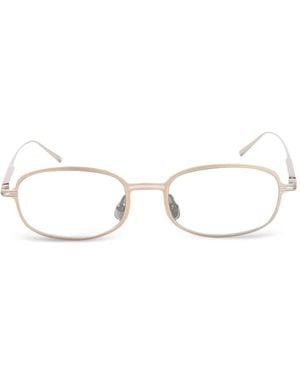 Brunello Cucinelli Oval-Frame Sunglasses - White