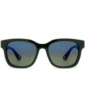 Gucci Occhiali Da Sole Squadrati - Blu