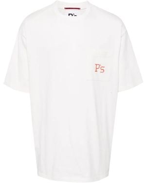President's Logo-Embroidered Cotton T-Shirt - White