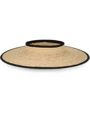 Gigi Burris Millinery Ines Wide-Brim Visor - White