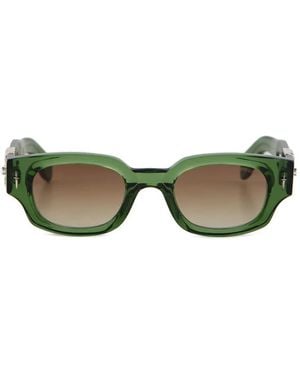 Cutler and Gross Eagle-Embellished Square Sunglasses - Green
