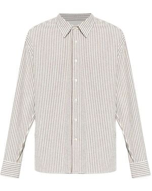 Officine Generale Striped-Pattern Shirt - White