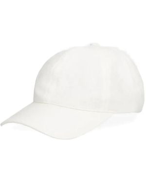 GANT Linen Baseball Cap - White
