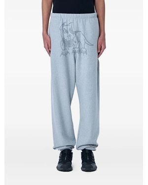 Chite' Pantalones de chándal de algodón con estampado gráfico - Azul