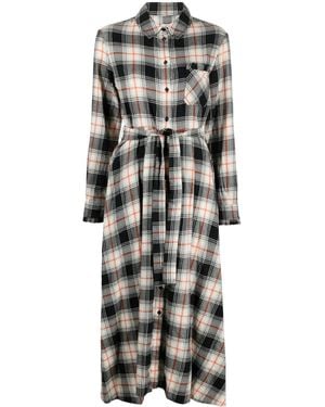 Woolrich Kariertes Hemdkleid - Grau