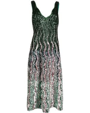Mary Katrantzou Sequin Detailing Dress - Green