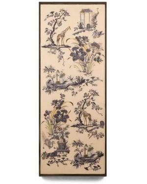 Etro Wool And Cashmere Scarf With Floral Motif - Natural