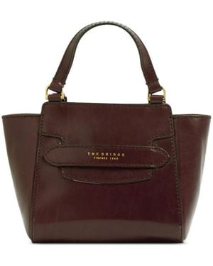 The Bridge Leather Tote Bag - Brown