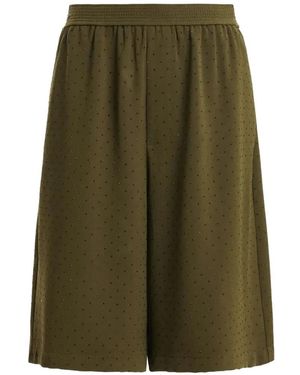 Essentiel Antwerp Rhinestone-Embellished Shorts - Green
