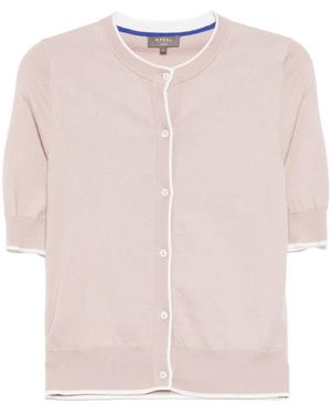 N.Peal Cashmere ボタン Tシャツ - ピンク