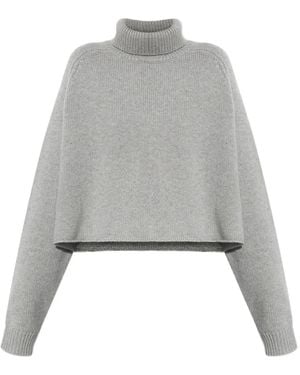 Lisa Yang Turtleneck Cashmere Jumper - Grey